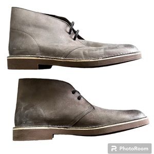 Clarks Bushacre 2 Chukka Boots Distressed Grey Men’s Size 11